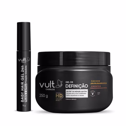 Imagem do produto Kit Vult Cabelos Cachos Crespos Baby Hair (2 Produtos)