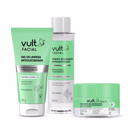 Imagem do produto Kit Vult Antioleosidade (3 Produtos)