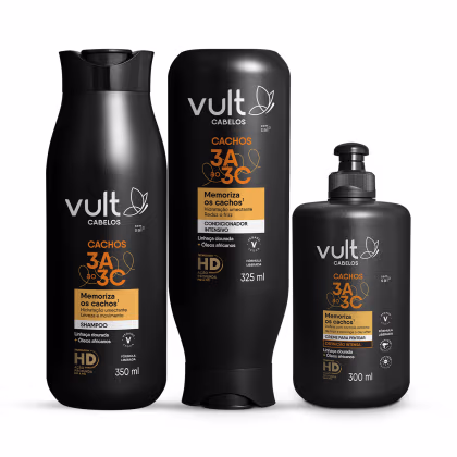 Shampoo 350ml + Condicionador 325ml + Creme para Pentear Definição Intensa 300ml