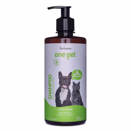 Imagem do produto Shampoo Via Aroma One Pet Para Cães - 500ml Pelos Escuros
