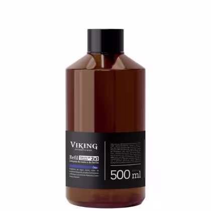 Imagem do produto Refil - Espuma de Limpeza 2x1 - Rosto e Barba - Öslo - Viking 500 ml