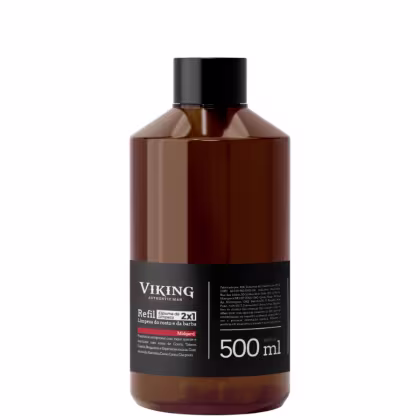 Imagem do produto Refil - Espuma de Limpeza 2x1 - Rosto e Barba - Midgard - Viking 500 ml