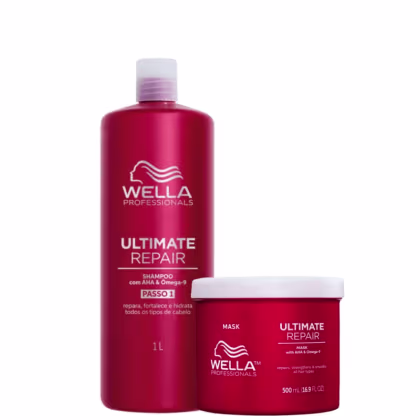 Imagem do produto Kit Wella Professionals Ultimate Repair - Shampoo 1L + Máscara Capilar 500ml