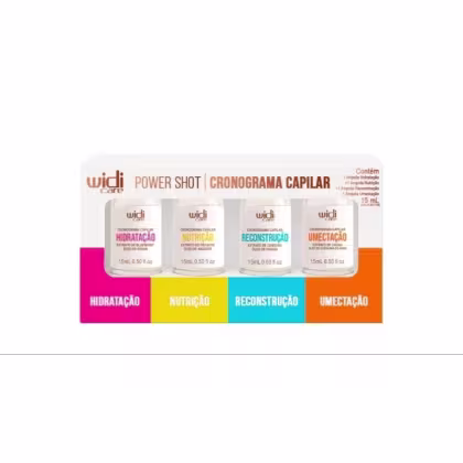 Kit Widi Care Power Shot Cronograma Capilar, 4 produtos.