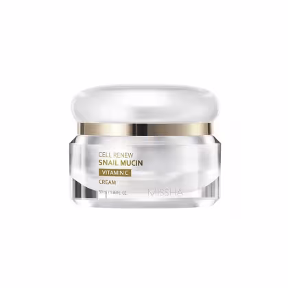 Imagem do produto Missha Cell Renew Snail Mucin Vitamin C Cream 50ml - Creme Hidratante Facial