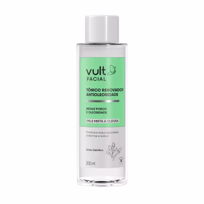 Imagem do produto Vult Facial - Tônico Renovador Antioleosidade Facial 200ml