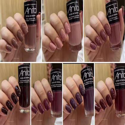Imagem do produto Anita Esmaltes Nova Coleção Férias De Inverno - Kit Com 7 Esmaltes