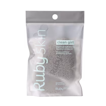 Imagem do produto Esponja Esfoliante Puff Ruby Skin Cinza - Ruby Rose