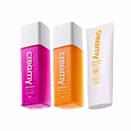 Imagem do produto Kit Creamy Mandélico + Vitamina C + Protetor Solar