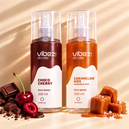 Imagem do produto Kit 2 Body Splashes Vibez da Vez! Choco Cherry + Caramellow Kiss
