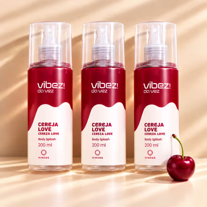 Imagem do produto Kit 3 Body Splash Vibez da Vez! Cereja Love