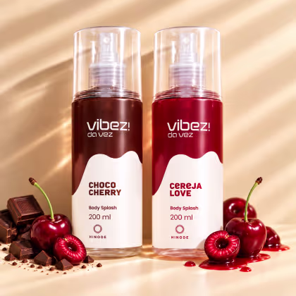Imagem do produto Kit 2 Body Splashes Vibez da Vez! Choco Cherry + Cereja Love