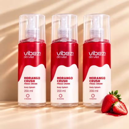 Imagem do produto Kit 3 Body Splash Vibez da Vez! Morango Crush