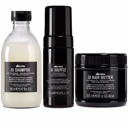 Imagem do produto Kit Davines OI Shampoo 280ml + Soufflé 125ml + Hair Butter 250ml