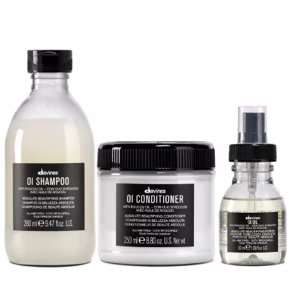 Imagem do produto Kit Davines OI Shampoo 280ml + Condicionador 250ml + Óleo 50ml