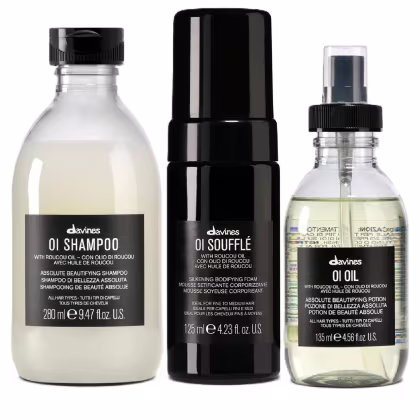 Imagem do produto Kit Davines OI Shampoo 280ml + Soufflé 125ml + Óleo 135ml