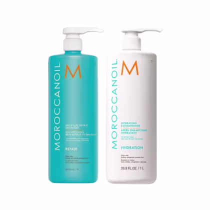 Imagem do produto Kit Moroccanoil Hidratação - Shampoo Repair 1L + Condicionador 1L