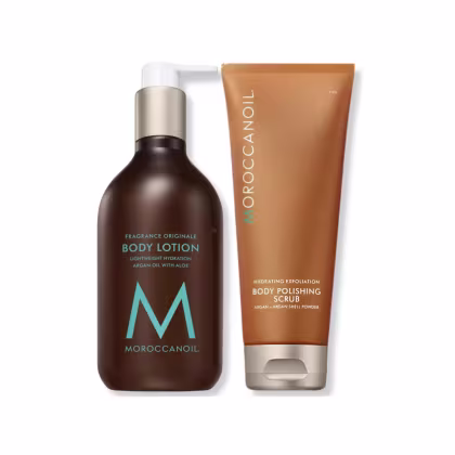 Imagem do produto Kit Corporal Moroccanoil – Loção Hidratante 360ml + Esfoliante 200ml