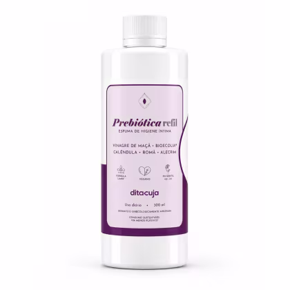 Imagem do produto Refil Espuma Higiene Íntima Prebiótica Dita Cuja 300ml, Dita Cuja | pH e Flora Saudáveis