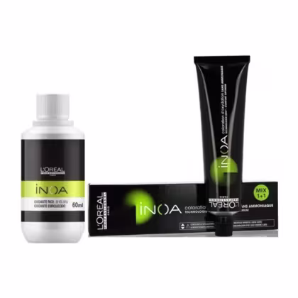 Imagem do produto Inoa Tintura 60Gr + Mini Oxidante 60ML - Coloração Loreal - 6.66- Louro Escuro Vermelho Intenso
