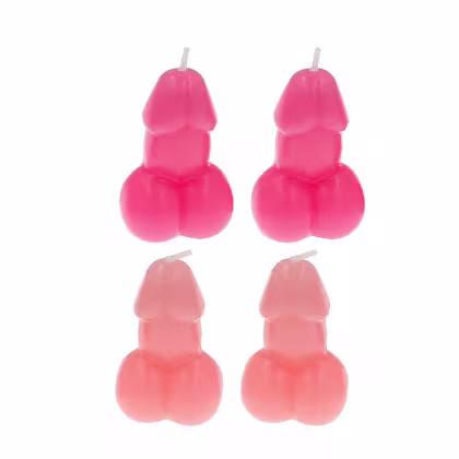 Imagem do produto Kit 4 Velas em Formato de Pênis Sex Candle - Sortido