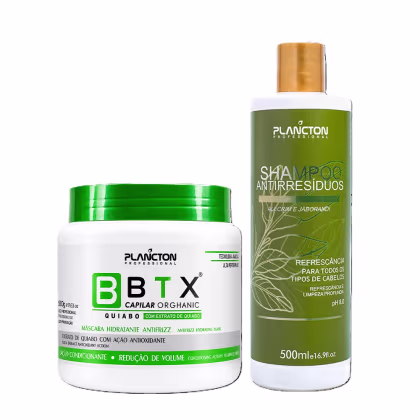 Imagem do produto BTX Capilar Quiabo 500g + SH Antirresiduo 500ml - Plancton