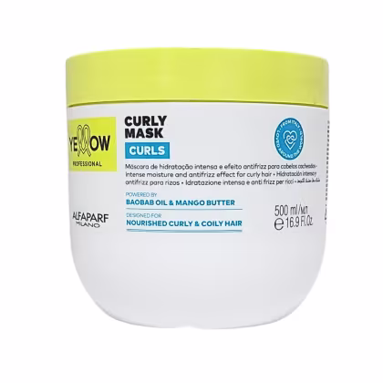 Imagem do produto Máscara Yellow Curls Anti Frizz Para Cabelos Cacheados 500g