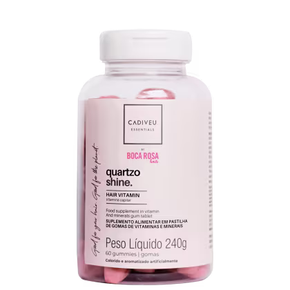 Imagem do produto Cadiveu Essential Quartzo Shine Gummy Vitamina Capilar (60 Cápsulas)