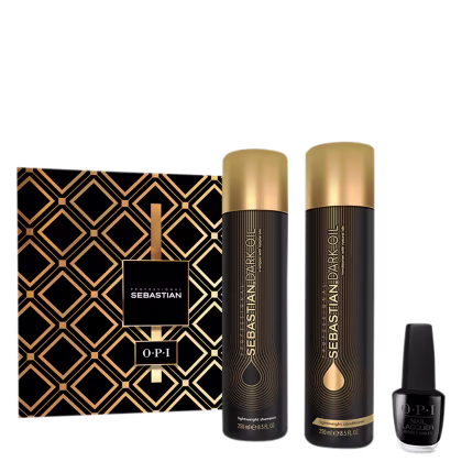 Imagem do produto Kit Sebastian Professional Dark Oil & OPI Black (3 Produtos)