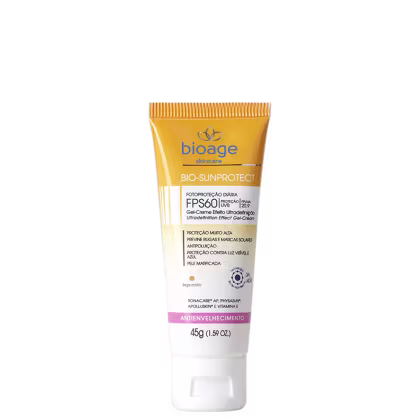 Bioage Bio-SunProtect Antienvelhecimento FPS 60 Bege Médio - Protetor Solar 45g