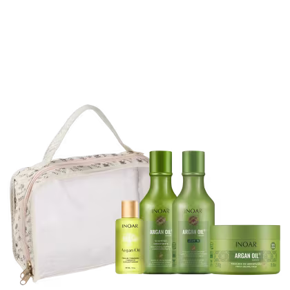 Imagem do produto Kit Inoar Argan Oil System Home Care (5 Produtos)