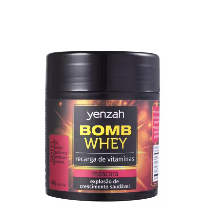 Imagem do produto Yenzah Power Whey Bomb Cream - Máscara Capilar 480g
