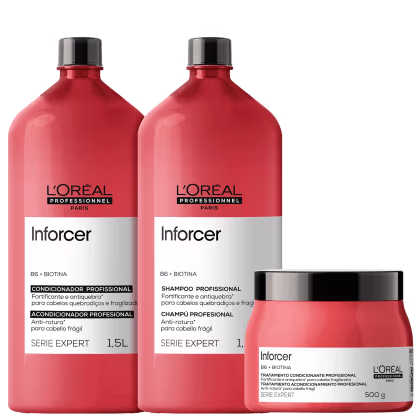 Imagem do produto Kit L'Oréal Professionnel Inforcer Serie Expert Salon Trio (3 Produtos)