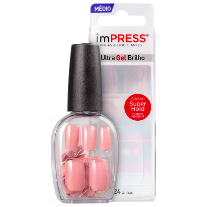 Imagem do produto Kiss New York imPRESS Média Sea Breeze - Unhas Postiças Autocolantes (24 Unidades)