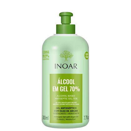 Imagem do produto Inoar Álcool Gel 70% - Gel Antisséptico 300ml
