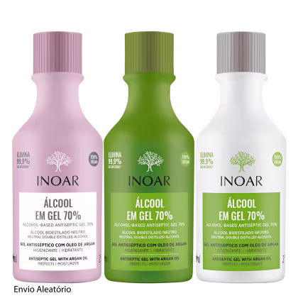 Imagem do produto Inoar Sortido Álcool Gel 70% - Gel Antisséptico 60ml