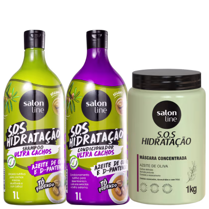 Imagem do produto Kit Salon Line S.O.S Hidratação Ultra Cachos Triplo (3 Produtos)