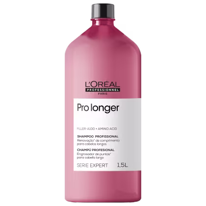 A imagem mostra o Shampoo Serie Expert Pro Longer da marca L'Oréal Professionnel.