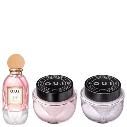 Imagem do produto O.U.i Kit Scapin 245 Feminino - Eau de Parfum 75ml + Creme Riche 200g + Esfoliante Corporal 200g