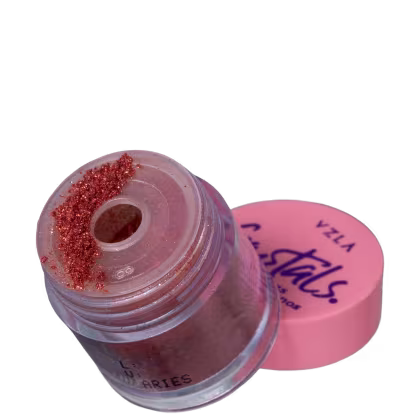 Imagem do produto Vizzela Cosméticos Ecobrilho Crystals Pedra dos Signos Áries - Pigmento 1,5g