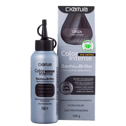 Imagem do produto C.Kamura Color Intense Banho de Brilho Cinza - Máscara Tonalizante 100g