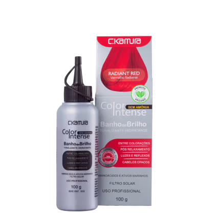 Imagem do produto C.Kamura Color Intense Banho de Brilho Radiant Red - Máscara Tonalizante 100g