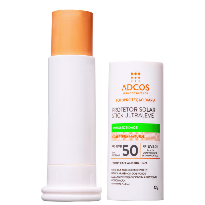 Imagem do produto Adcos Fotoproteção Diária Stick Ultraleve FPS 50 Nude - Protetor Solar Facial 12g