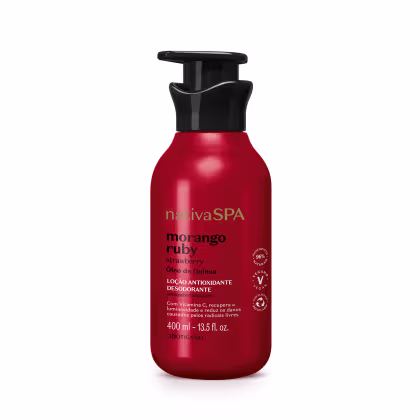 Imagem do produto Loção Antioxidante Desodorante Corporal Nativa SPA Morango Ruby 400ml