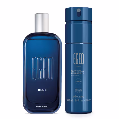 Imagem do produto Combo Egeo Blue: Desodorante Colônia 90ml + Body Spray 100ml