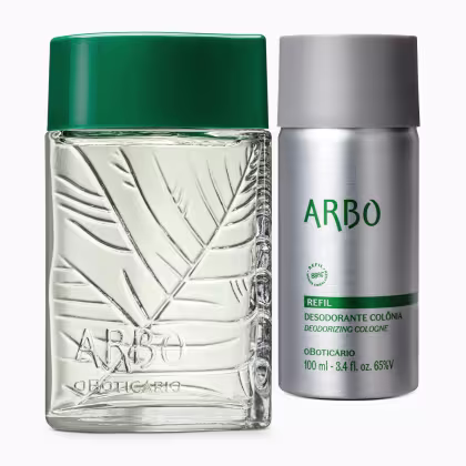 Imagem do produto Conjunto Arbo o Boticário Masculino - Desodorante Colônia 100ml + Refil 100ml