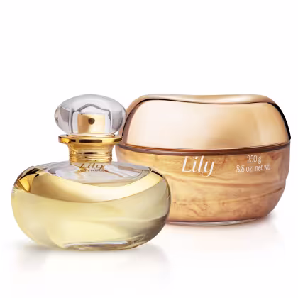 Imagem do produto Combo Lily: Eau de Parfum 75ml + Geléia Iluminadora Corporal Lily Glow 250g