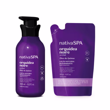 Imagem do produto Combo Nativa SPA Orquidea Noire: Loção Corporal 400ml + Refil 350ml
