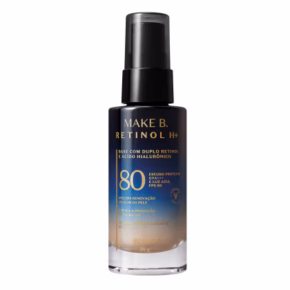 Imagem do produto o Boticário Make B. Retinol H+ FPS 80 Cor 30 - Base Líquida 26g