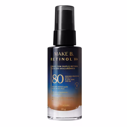 Imagem do produto o Boticário Make B. Retinol H+ FPS 80 Cor 65 - Base Líquida 26g
